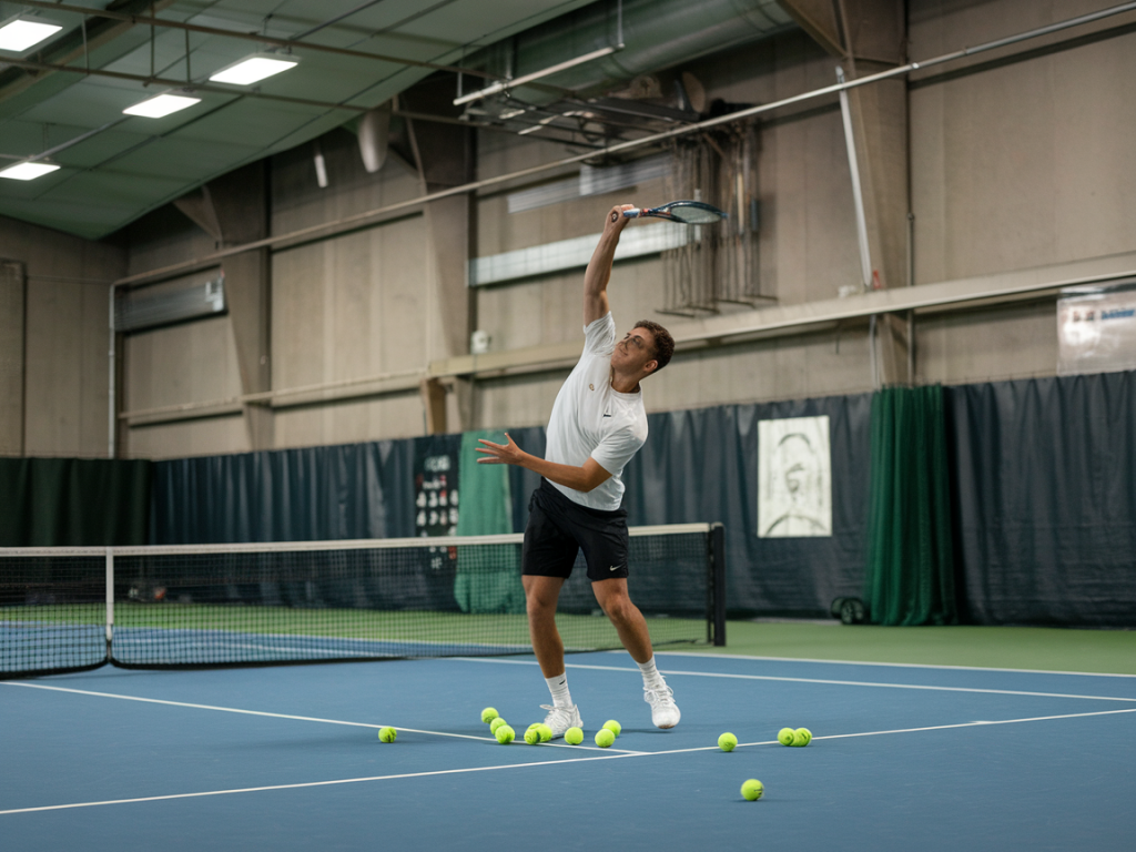 Wie du in zehn tagen deine returnreaktion gegen schnelle serves mit fünf täglichen drills messbar verbesserst