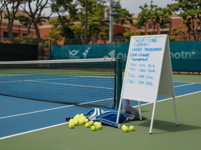 Wie bereite ich mich mit einem wochenplan auf ein hartplatzturnier vor